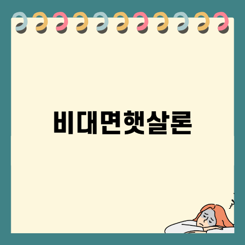 KB 햇살론 비대면 안내